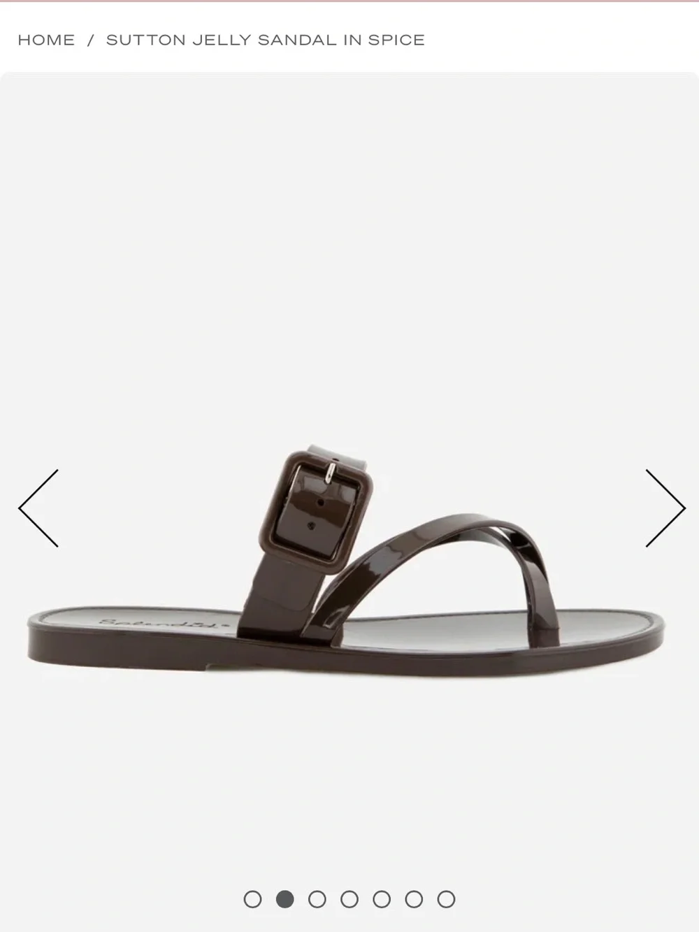 Splendid Sutton Jelly Slide Sandal in Spice Brown
